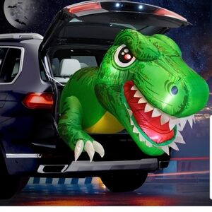 Halloween Trunk Or Treat Car Decorations Kit - Animated 3.8 ft Dinosaur